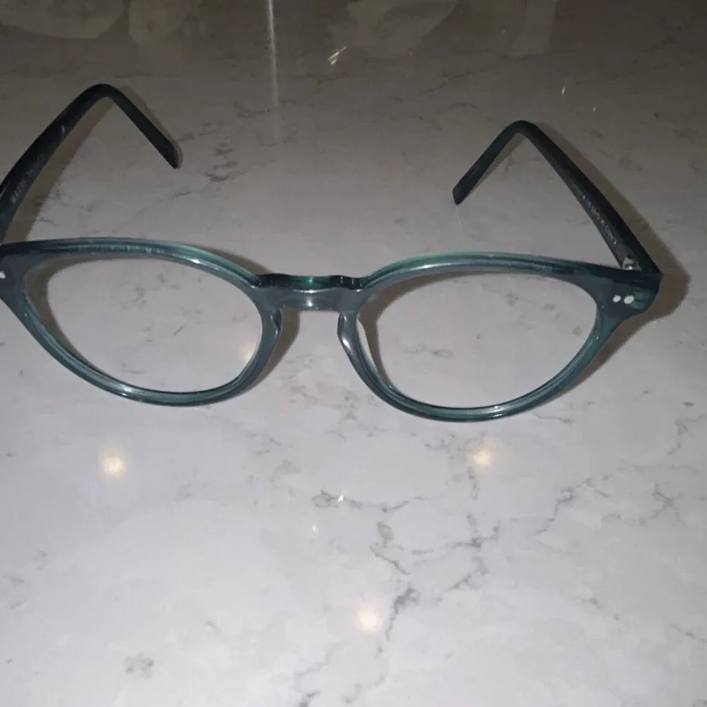Warby Parker Akeley Green Full Rim Plastic Eyeglass Frames 53-19-145 W-728